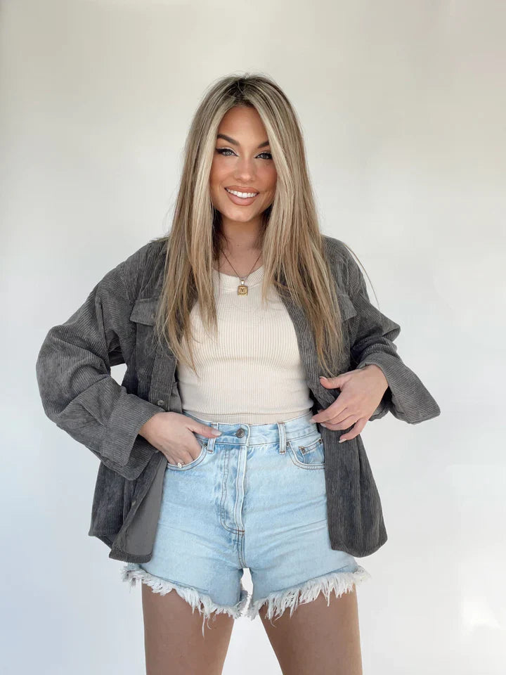 Annelotte | Ribfluwelen top