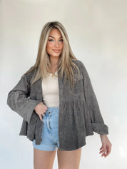 Annelotte | Ribfluwelen top