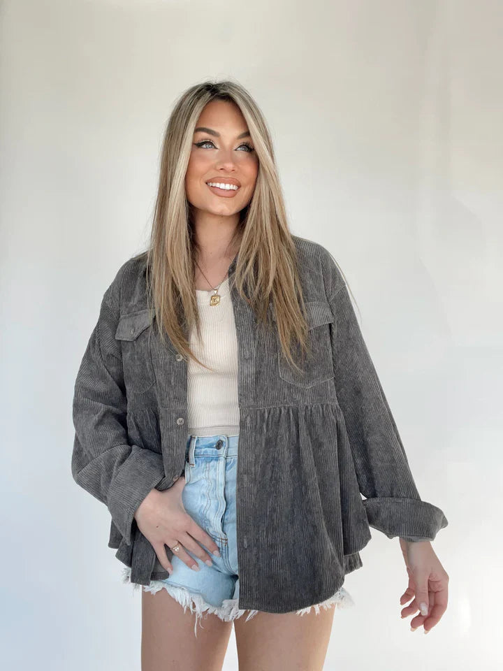 Annelotte | Ribfluwelen top