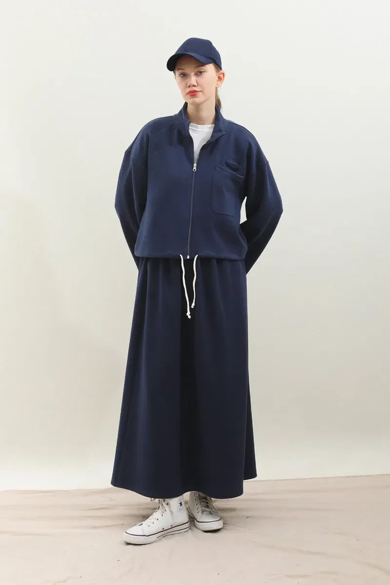 Elena Set | Elegante Tuniek en Rok Set met Losse Pasvorm en Comfortabele Stof