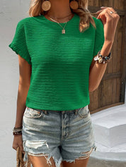 Chiara t-shirt | Losvallende Zomershirt met Ronde Hals en Korte Mouwen