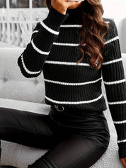 Anouk Trui | Gestreepte Damestrui van Katoen met Ronde Hals en Tijdloze Pasvorm