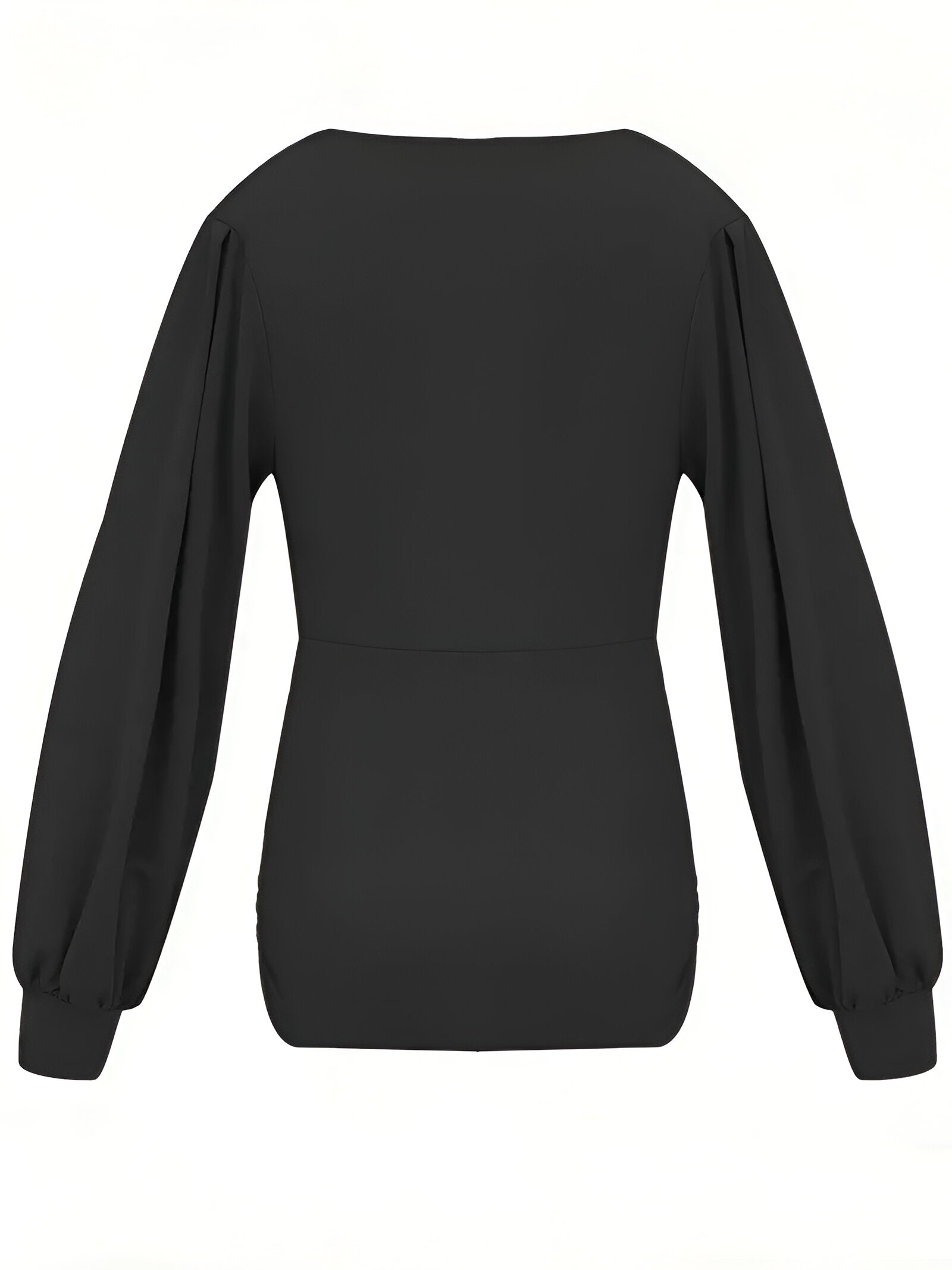 Caylee Top | Elegante Damestop met lange Lantaarnmouwen en Lage Taille