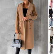 Aeris™ Winter Trenchcoat | Warme Damesjas met Reverskraag in Klassiek Design