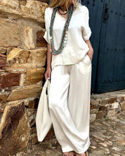 Vittoria Set | Elegante Damescombinatie van Blouse en Broek met Luxe Comfort