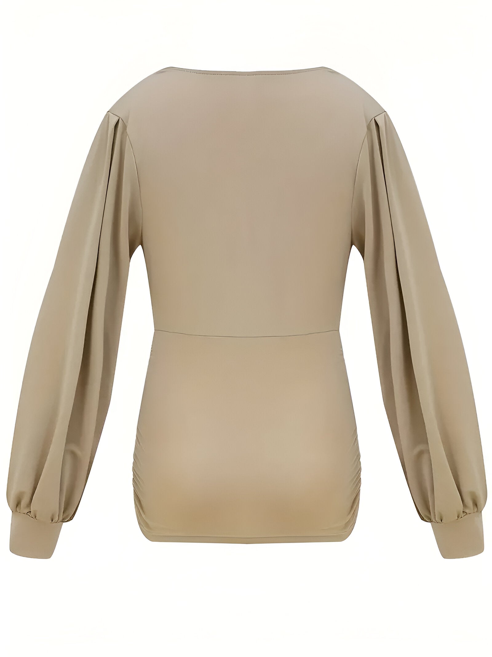 Caylee Top | Elegante Damestop met lange Lantaarnmouwen en Lage Taille