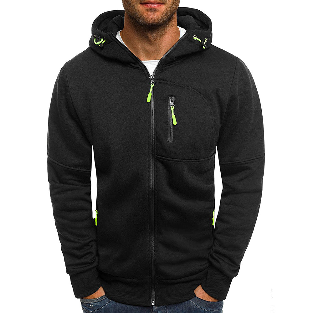 Lorenzo Valenti hoodie | Wollen Heren Hoodie Vest Met Rits