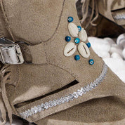 Elena Sandalen | Dames Vintage Sandalen met Franjes en Bohemian Uitstraling