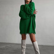 Brienne Sweater | Oversized Trui met Gescheurde Details en Streetwear Look