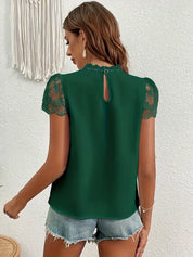 Anneliese™ Blouse | Elegante Kantblouse met Fijne Details en Tijdloos Design