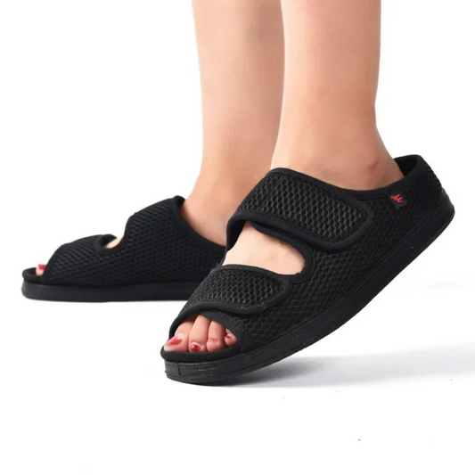 Marta Sandalen | Orthopedische Diabetische Dames Sandalen met Klittenband en Extra Demping
