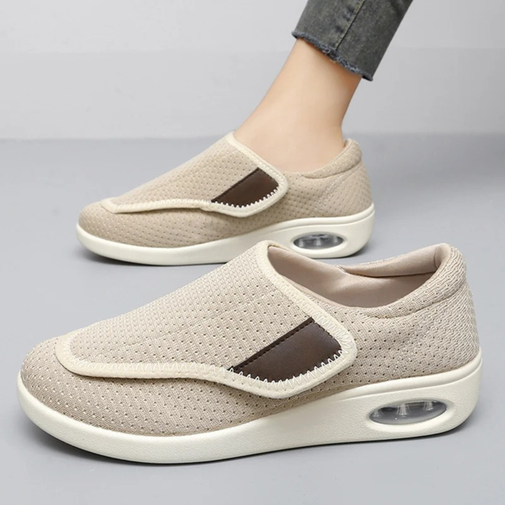 Silvia Diabetesschoenen | Orthopedische Dames Schoenen met Brede Teendoos en Klittenbandsluiting