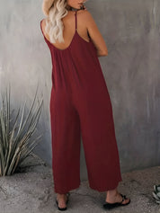 Anika Jumpsuit | Mouwloze Basic Jumpsuit met Stretch en Comfortabele Pasvorm