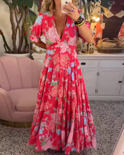 Isabella Jurk | Bloemenjurk met Tijdloze Elegantie en Flatterend Silhouet