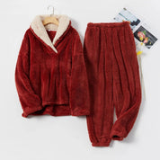 Sofia Pyjama | Warm Fleece Pyjama-Set met Dikke Stof voor Knusse Winteravonden