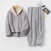 Sofia Pyjama | Warm Fleece Pyjama-Set met Dikke Stof voor Knusse Winteravonden