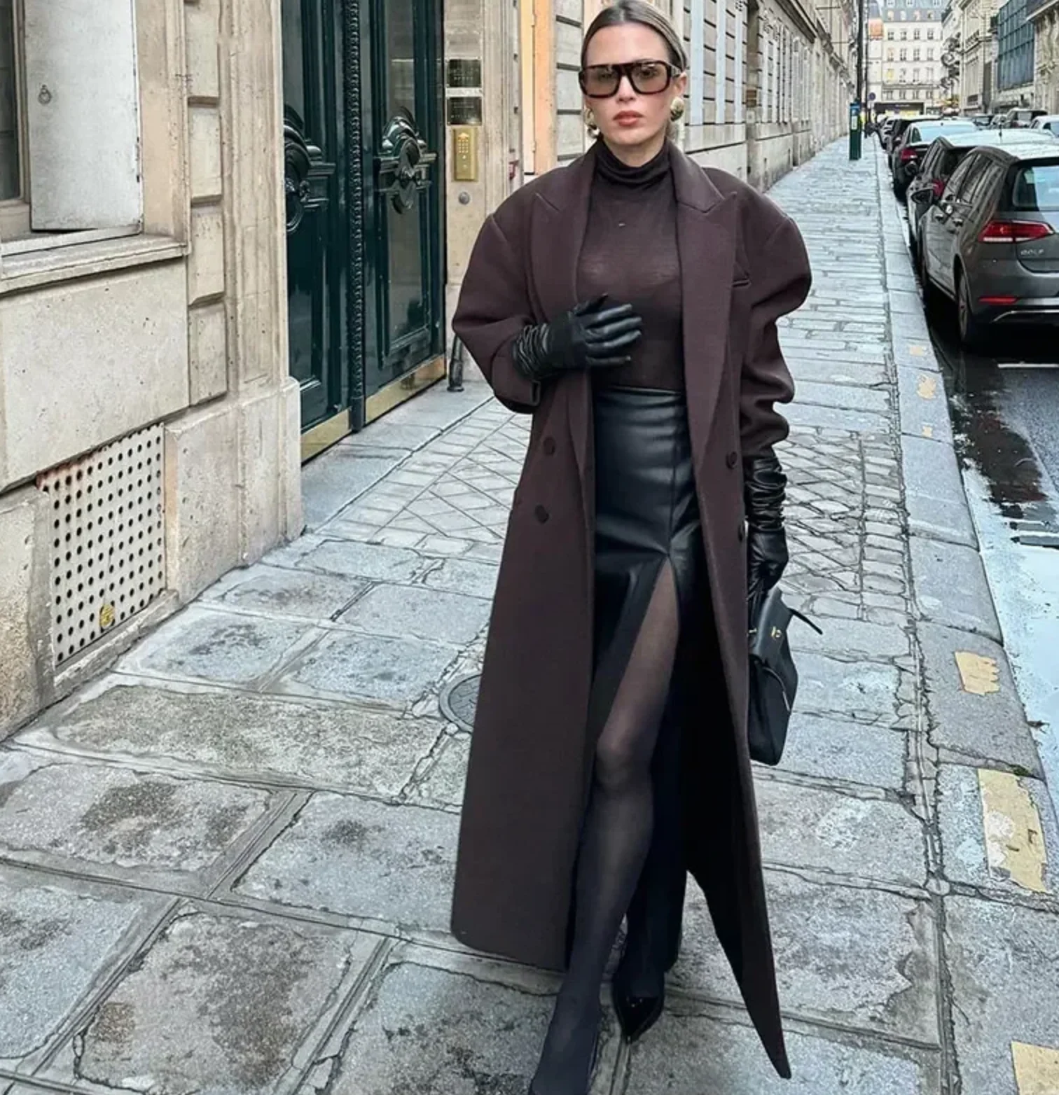 Giovanna Wool Coat | Oversized Double-Breasted Damesjas van Wolmix met Gestructureerd Design