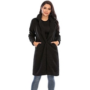 Allegra Teddy Coat | Oversized Damesjas met Zachte Textuur en Klassieke Revers