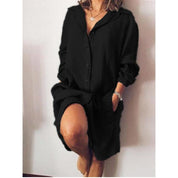 Marlene Blouse | Dames Linnen Blouse met Elegante Lange Snit en Verzorgde Look