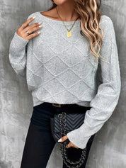 Brielle Sweater | Gebreide Trui met Diamantpatroon en Relaxte Pasvorm