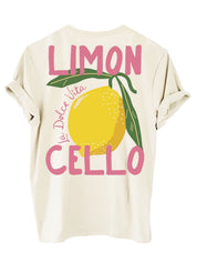 Limoncello | Trendy Zomers T-Shirt Dames met Citroen Print