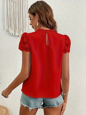 Anneliese™ Blouse | Elegante Kantblouse met Fijne Details en Tijdloos Design