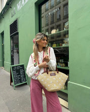 Bibi’s Wildflower Gilet™ | Zomers Gilet met Bloemenmotief in Crèmewit