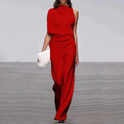 Clementine Broekpak | Elegante Jumpsuit met Wijde Pijpen en Flatterende Taille