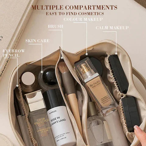 Bridget Luxe Make-up Tas | Waterbestendige Cosmetische Toilettas met Elegant Design en Ruime Indeling
