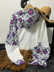 Aviana Hoodie | Boho-Chic Hoodie met Mandala-Design en Tribale Details