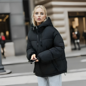 Noemi Oversized Jas | Warme Parka Damesjas met Capuchon en Dubbele Rits