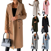 Aeris™ Winter Trenchcoat | Warme Damesjas met Reverskraag in Klassiek Design