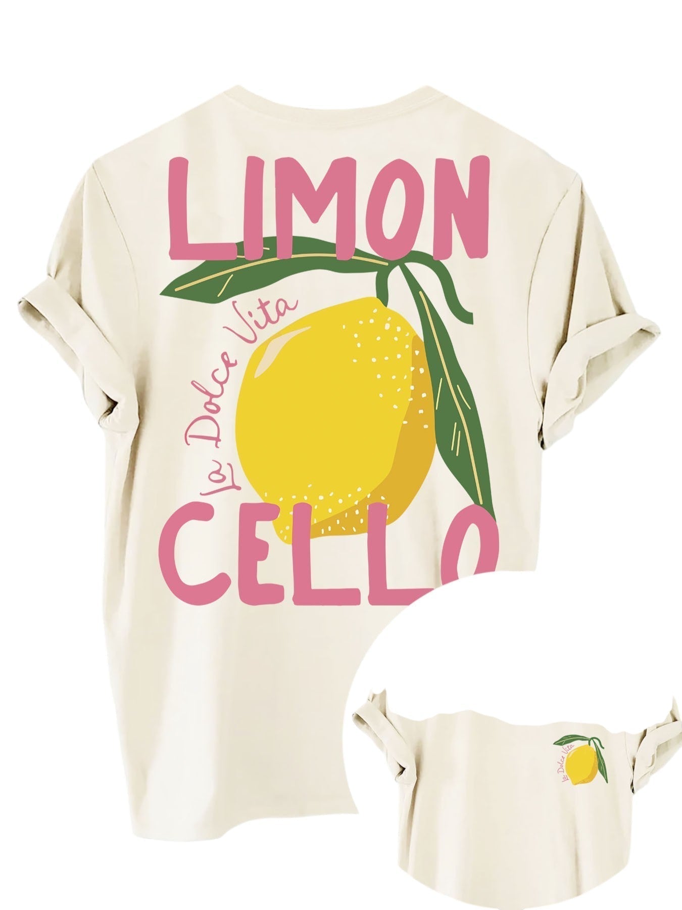 Limoncello | Trendy Zomers T-Shirt Dames met Citroen Print