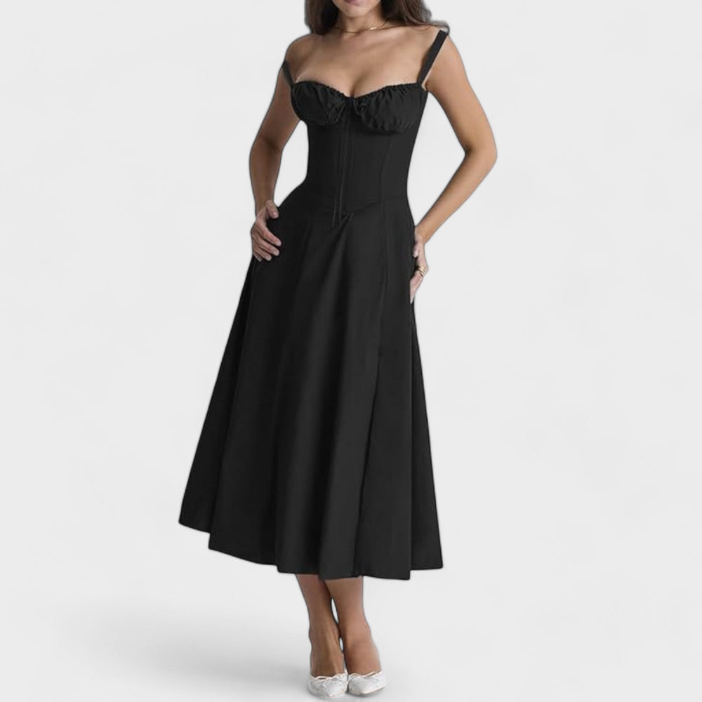 Berra | Korset Jurk met Bloemenprint en Elegante Pasvorm