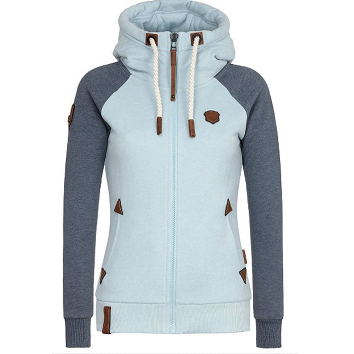 Chiara Sportieve dames hoodie – warme hoodie met ritssluiting & fleecevoering