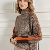 Elina Zachte gebreide trui dames – elegante warme knit met vrouwelijke pasvorm
