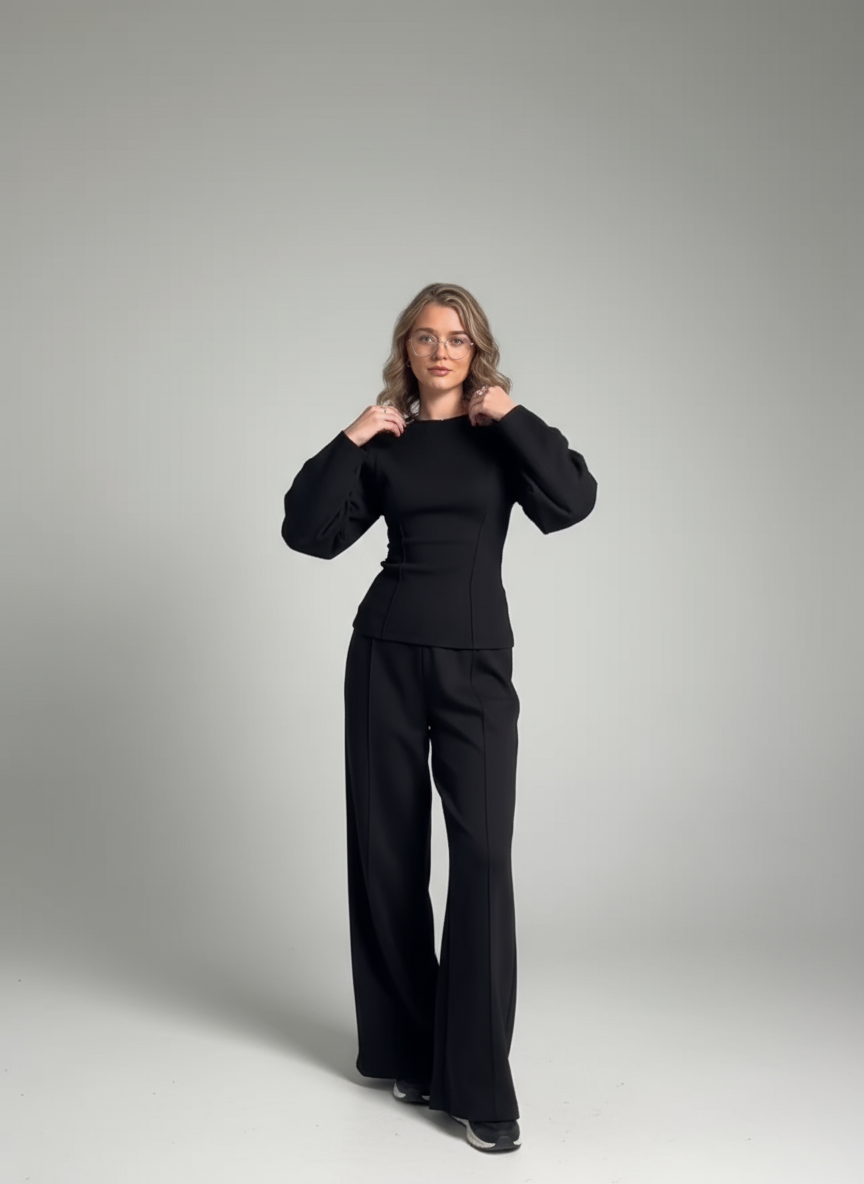 Marcella Chique dames set – elegante tweedelige outfit met flatterende pasvorm