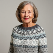 Ravena Handgebreide IJslandse trui dames | Vintage woltrui met authentiek Scandinavisch patroon