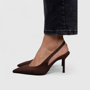 Dames Orthopedische Hakken met Puntige Neus, Slanke Stilettohak en Comfortabele Pasvorm - Zwart/Beige/Bruin
