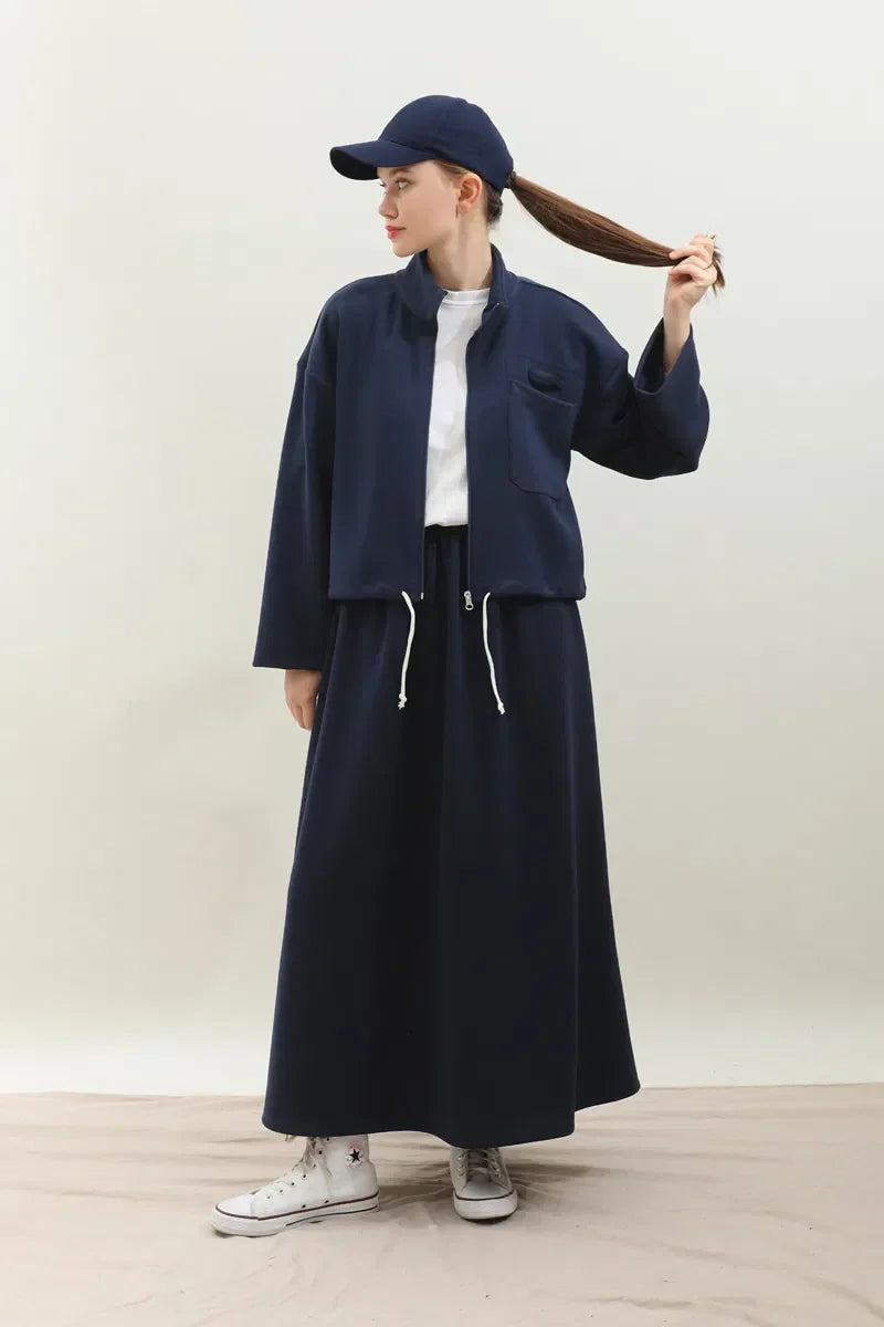 Elena Set | Elegante Tuniek en Rok Set met Losse Pasvorm en Comfortabele Stof