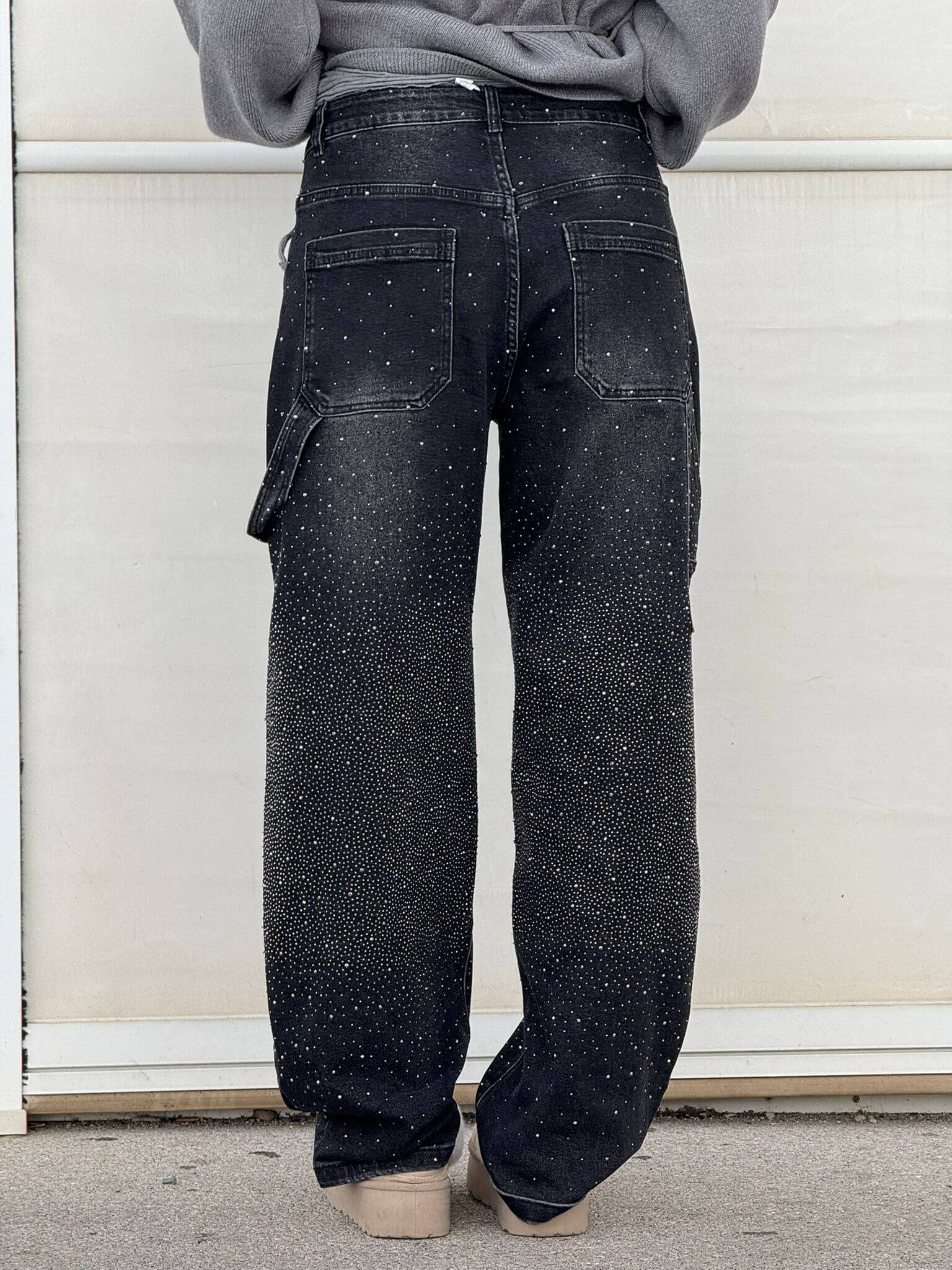 Alessia glinsterende damesjeans | Stretch skinny jeans met subtiele sparkle
