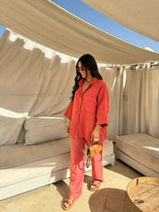 Angela Set | Elegante 2-Delige Zomerset met Luchtige Pasvorm en Stijlvolle Look