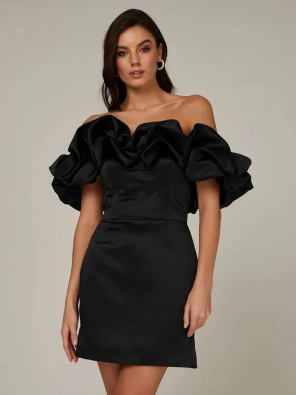 Ella Jurk | Off-Shoulder Figuurflatterende Jurk met Elegante Pasvorm en Verleidelijke Flair