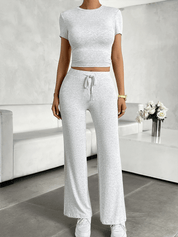 Aleida Lounge Set | Tweedelige Dames Set met Zachte Stof en Elegante Afwerking