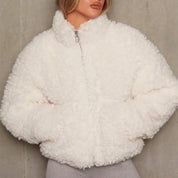 Amara Jas | Oversized Herfstjas van Sherpa met Gewichtloze Warmte en Stijlvolle Fit