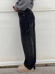 Alessia glinsterende damesjeans | Stretch skinny jeans met subtiele sparkle
