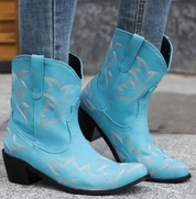 Elena Enkellaarsjes | Cowboylaarsjes voor Dames met Spitse Neus en Klassiek Design