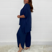 Daisy Set | Tweedelige Dames Set met Losvallende Culotte Broek en Comfortabele Top