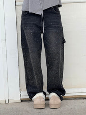 Alessia glinsterende damesjeans | Stretch skinny jeans met subtiele sparkle