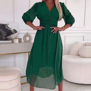 Amira Chiffon Jurk | Luchtige Zomerjurk Tijdloos ontwerp